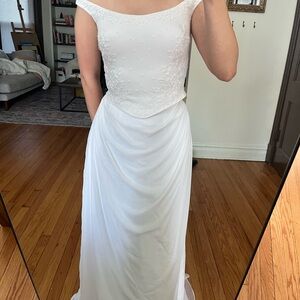 Elegant White Off-Shoulder Dress